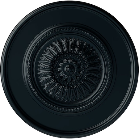 Ekena Millwork Large Floral Ceiling Medallion, Hand-Painted Night Shade, 41 1/8"OD x 2 1/2"P CM41FLNSF